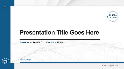 Berea College Thesis Proposal/Graduation Defense PPT Template