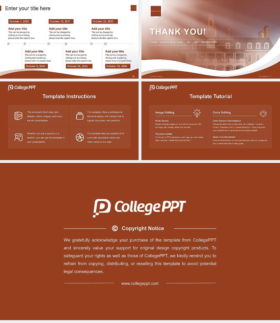 Bennington College Lecture Sharing and Networking Event PPT Template16:9 ratio PPT effect preview image4