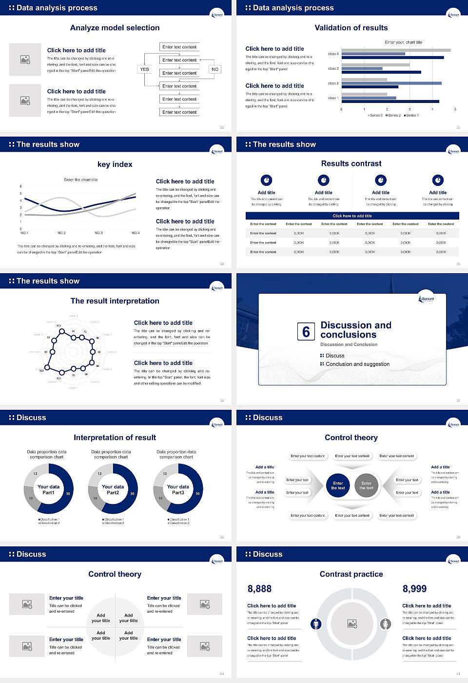 Bennett College Graduation Thesis Defense PPT Template16:9 ratio PPT effect preview image5