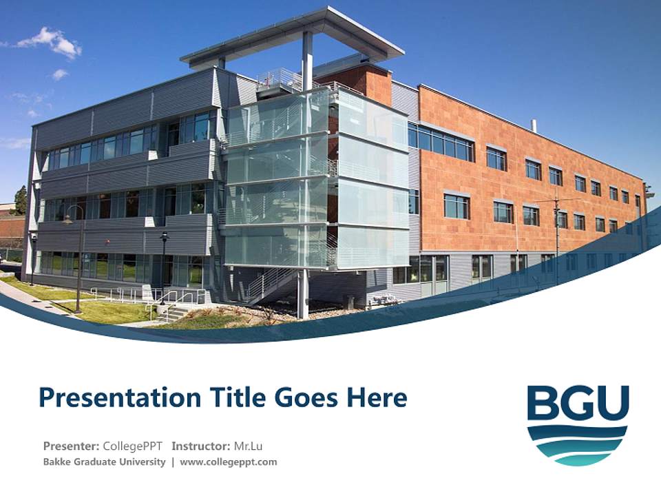 Bakke Graduate University Course/Courseware Creation PPT Template4:3 ratio PPT effect preview image5