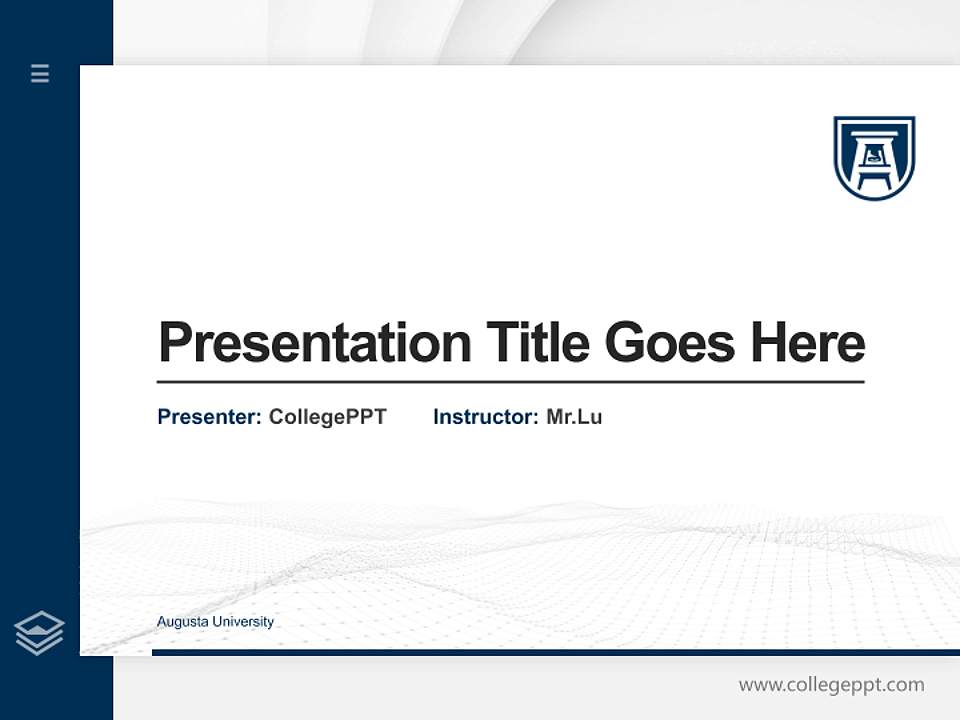 Augusta University Thesis Proposal/Graduation Defense PPT Template4:3 ratio PPT effect preview image5