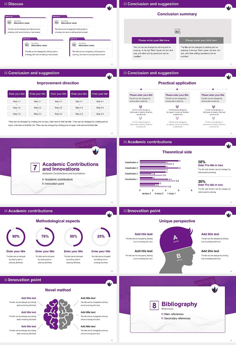 Atlantic University College Graduation Thesis Defense PPT Template16:9 ratio PPT effect preview image6