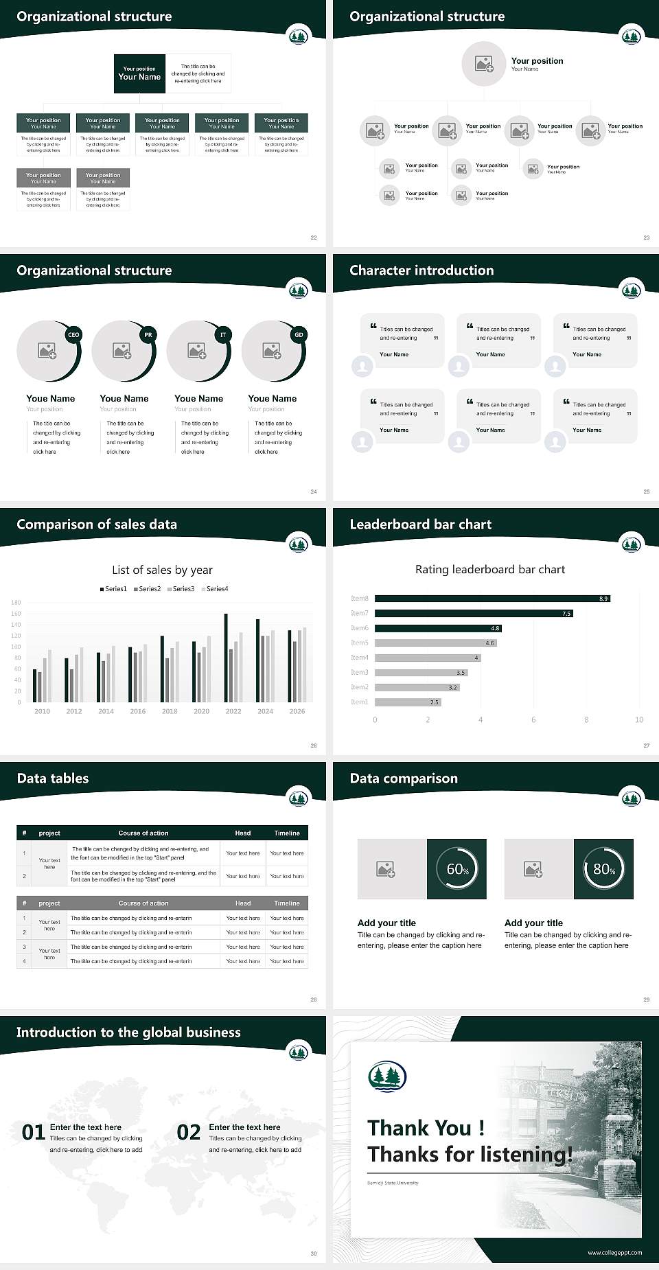 Bemidji State University Academic Presentation/Research Findings Report PPT Template4:3 ratio PPT effect preview image4