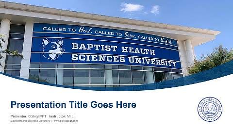 Baptist Health Sciences University Course/Courseware Creation PPT Template