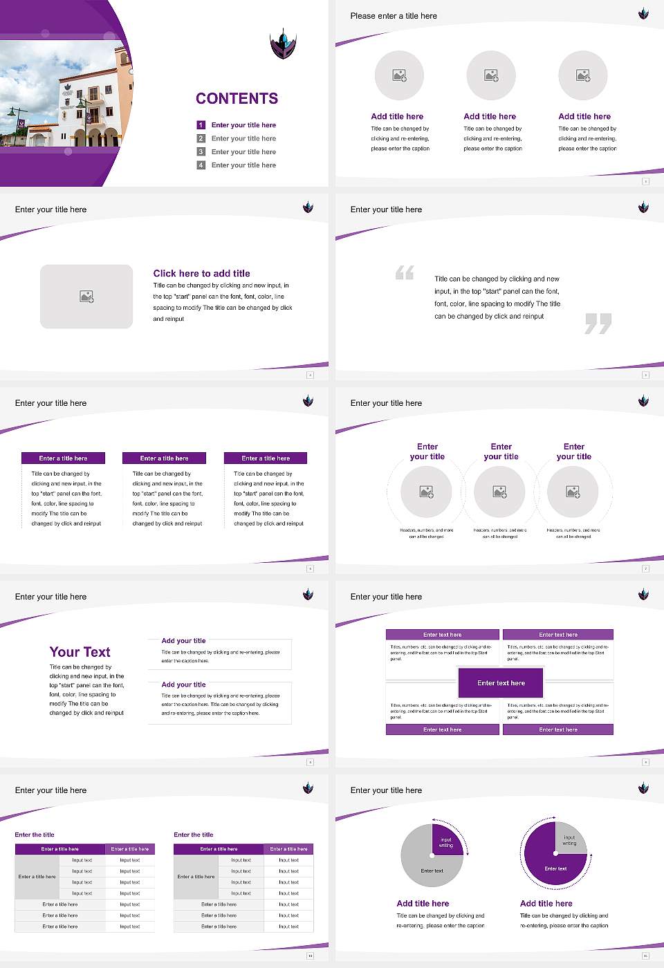 Atlantic University College Course/Courseware Creation PPT Template16:9 ratio PPT effect preview image2