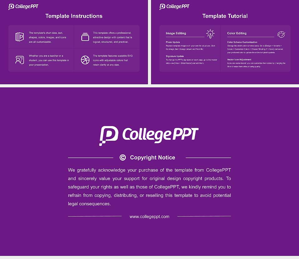 Atlantic University College Course/Courseware Creation PPT Template16:9 ratio PPT effect preview image5