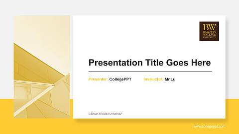 Baldwin Wallace University General Purpose PPT Template