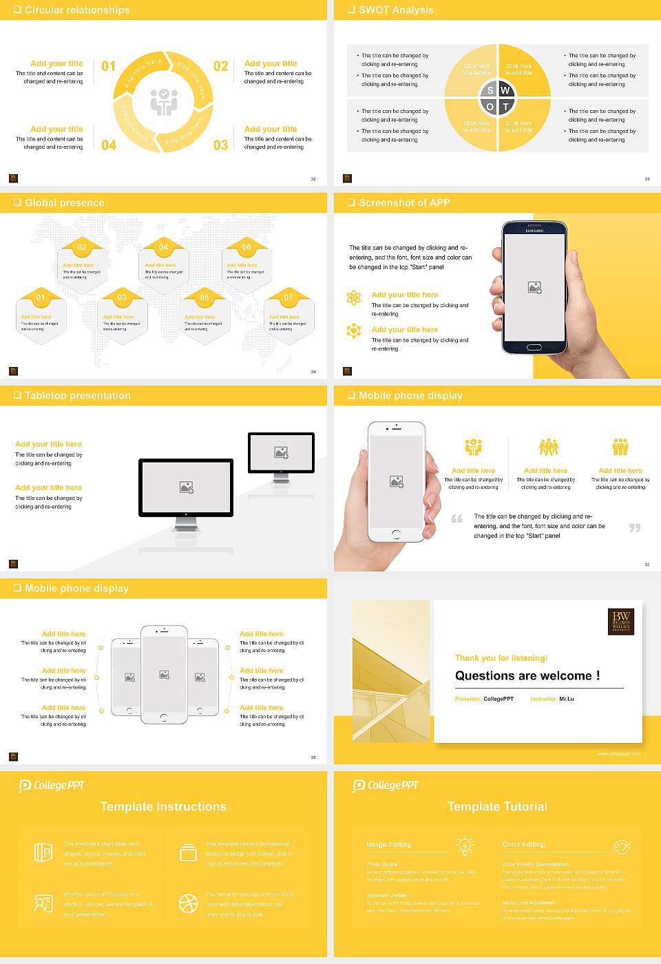 Baldwin Wallace University General Purpose PPT Template16:9 ratio PPT effect preview image5