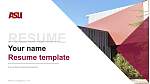 Arizona State University-Polytechnic Resume PPT Template