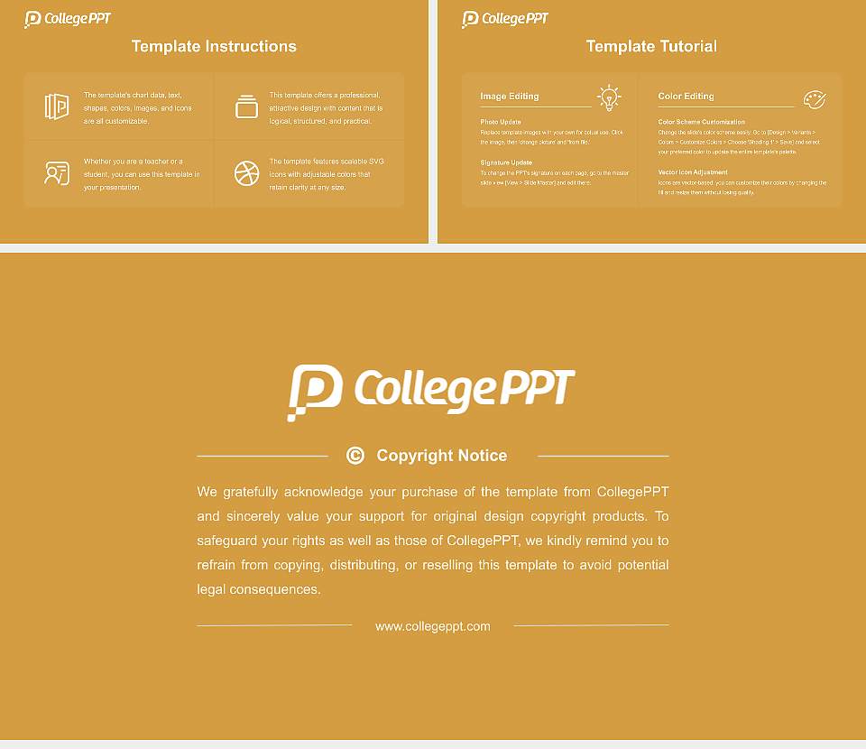 Beacon College Academic Presentation/Research Findings Report PPT Template16:9 ratio PPT effect preview image5
