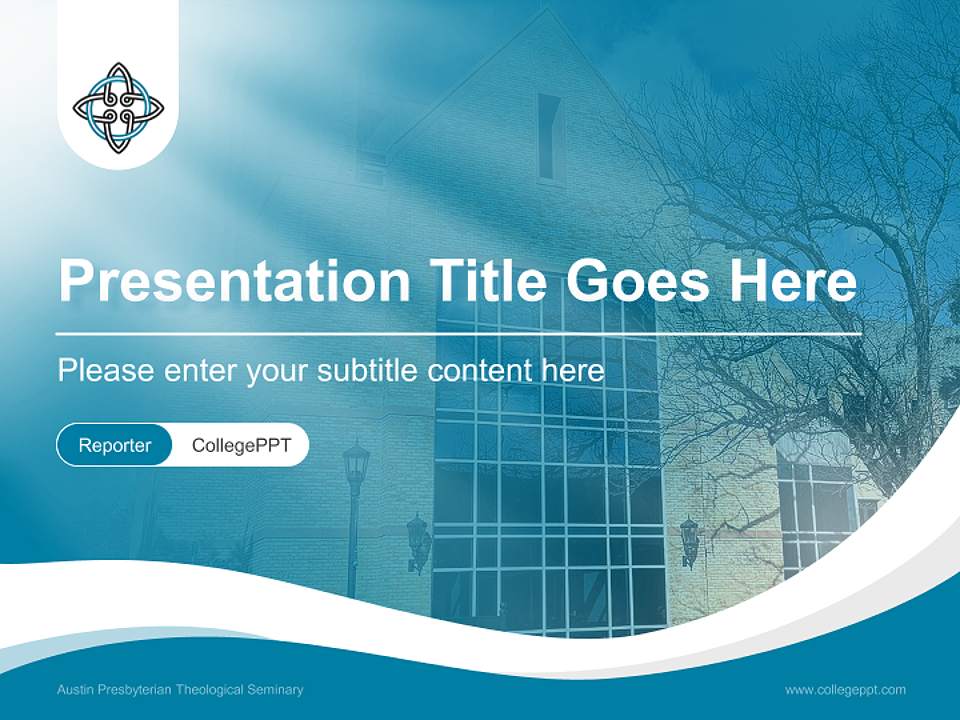 Austin Presbyterian Theological Seminary Lecture Sharing and Networking Event PPT Template4:3 ratio PPT effect preview image4