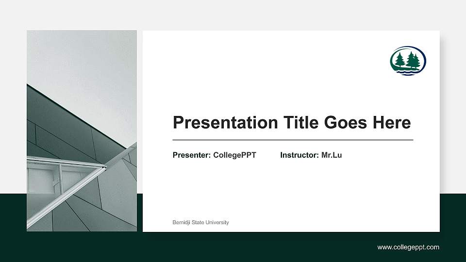 Bemidji State University General Purpose PPT Template16:9 ratio PPT effect preview image