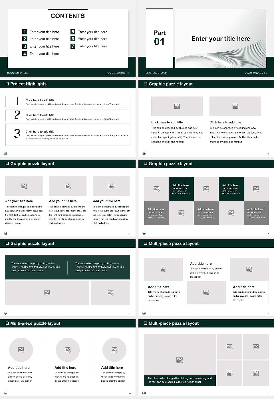 Bemidji State University General Purpose PPT Template16:9 ratio PPT effect preview image2