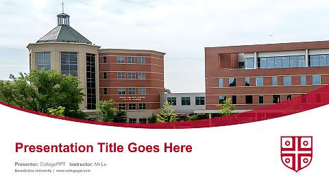 Benedictine University Course/Courseware Creation PPT Template