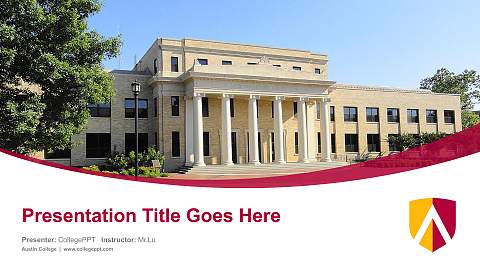 Austin College Course/Courseware Creation PPT Template