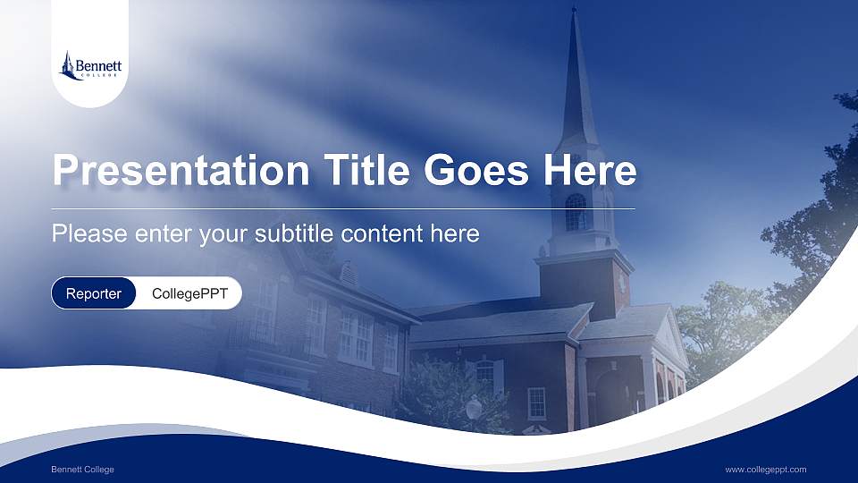 Bennett College Lecture Sharing and Networking Event PPT Template16:9 ratio PPT effect preview image