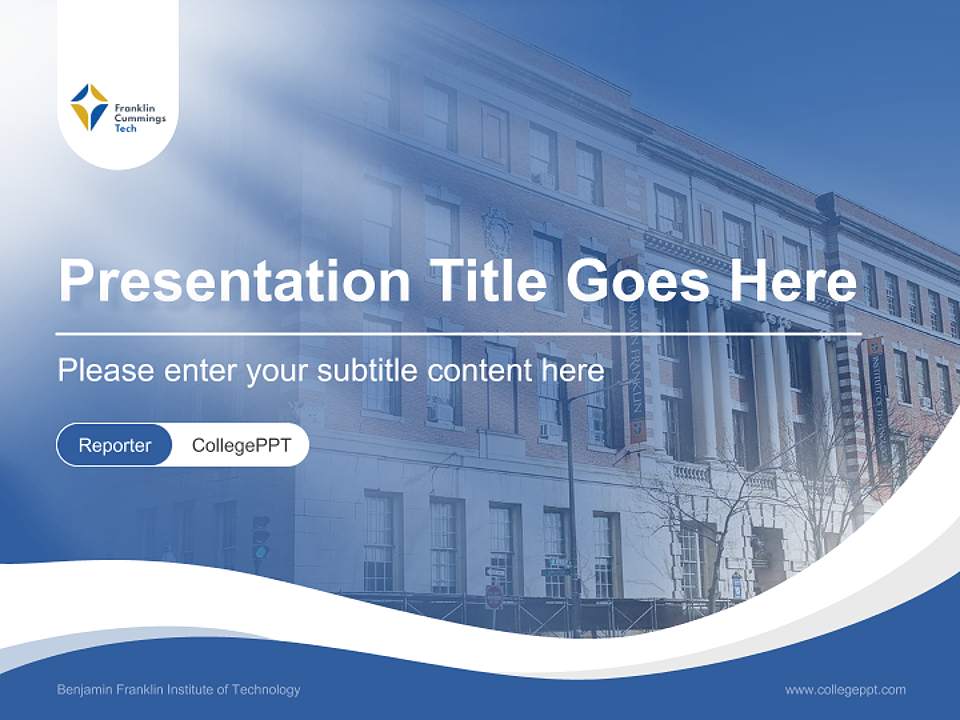 Benjamin Franklin Institute of Technology Lecture Sharing and Networking Event PPT Template4:3 ratio PPT effect preview image4