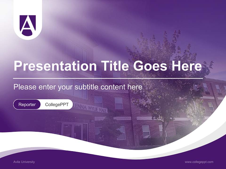 Avila University Lecture Sharing and Networking Event PPT Template4:3 ratio PPT effect preview image4