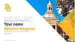 Baylor University Resume Templat PPT