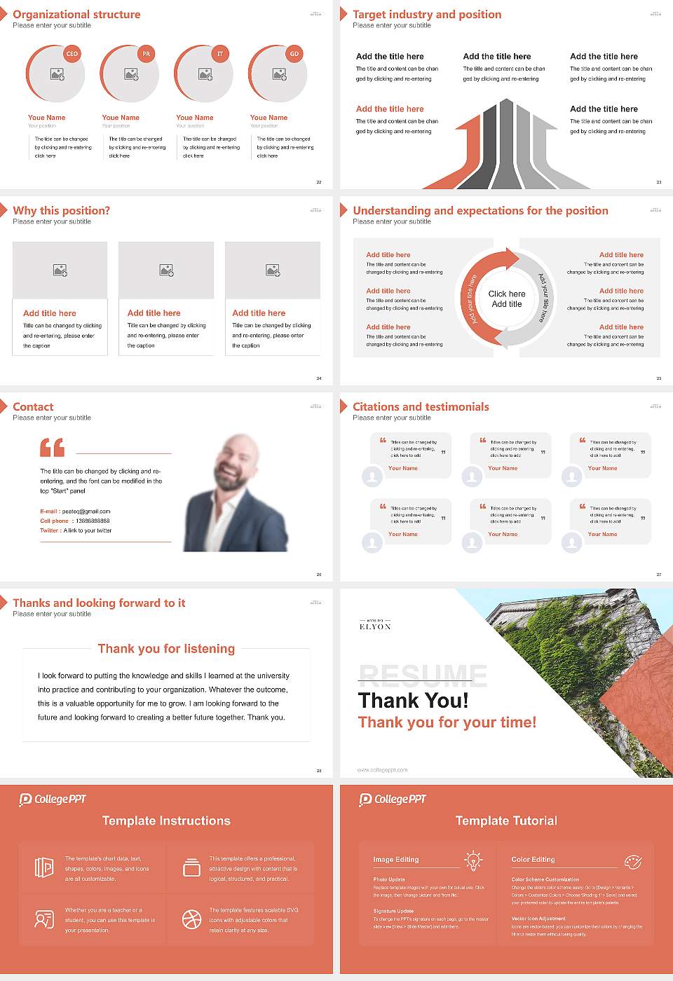 Bais Medrash Elyon Resume PPT Template16:9 ratio PPT effect preview image4