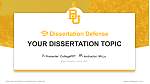 Baylor University Pertahanan Tesis Templat PPT