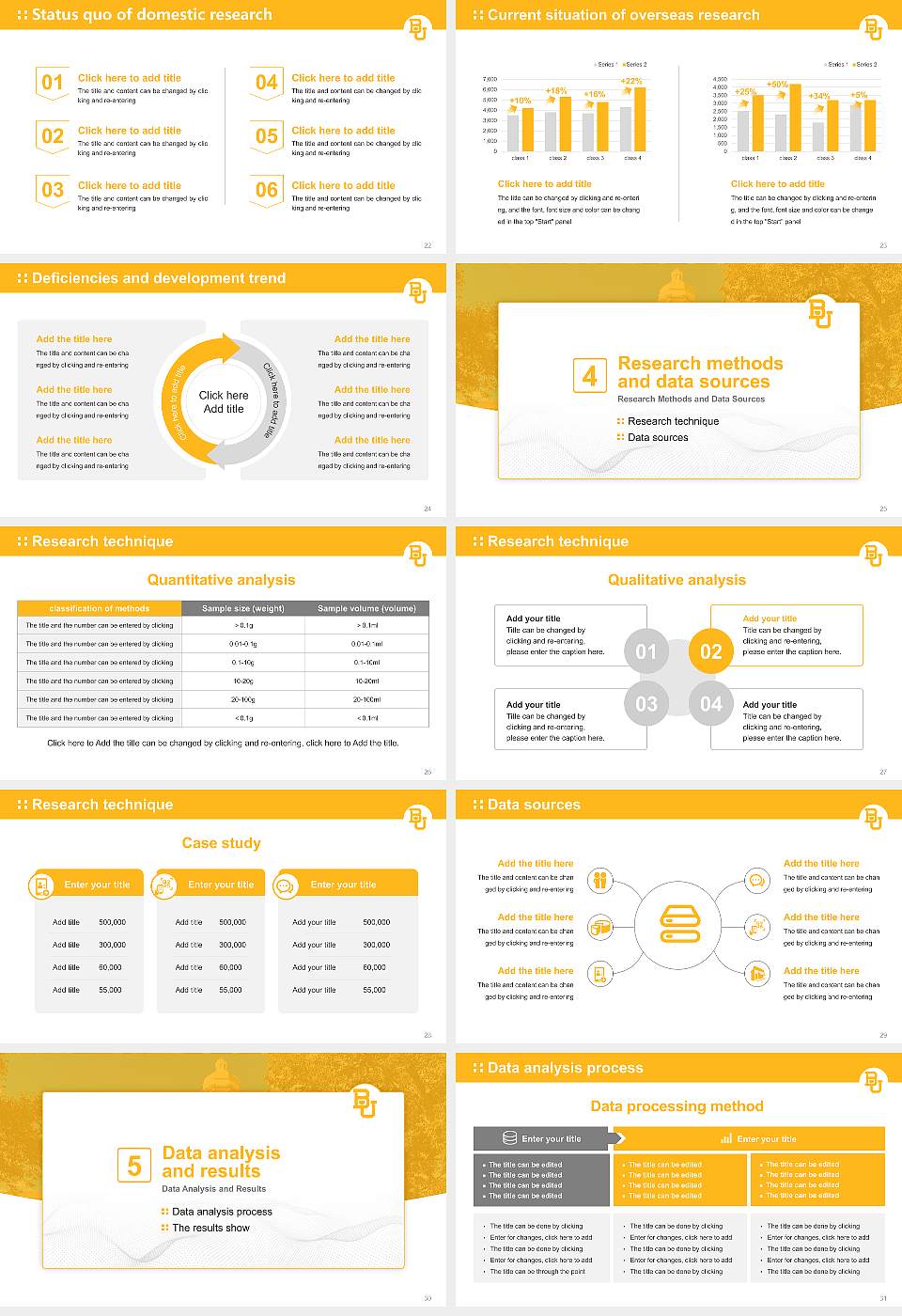 Baylor University Graduation Thesis Defense PPT Template16:9 ratio PPT effect preview image4