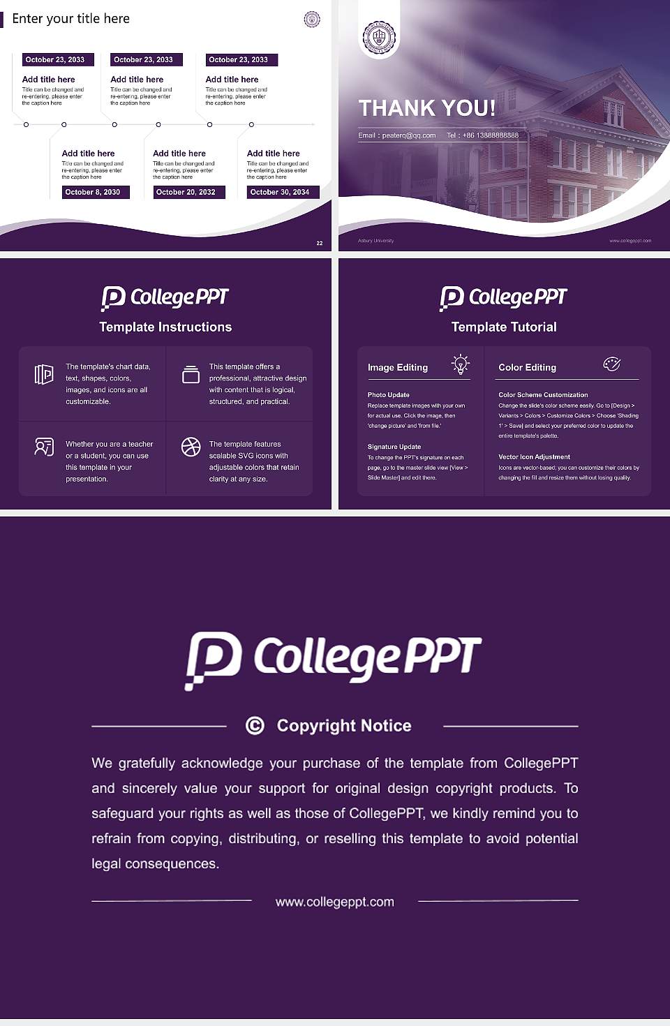 Asbury University Lecture Sharing and Networking Event PPT Template4:3 ratio PPT effect preview image4