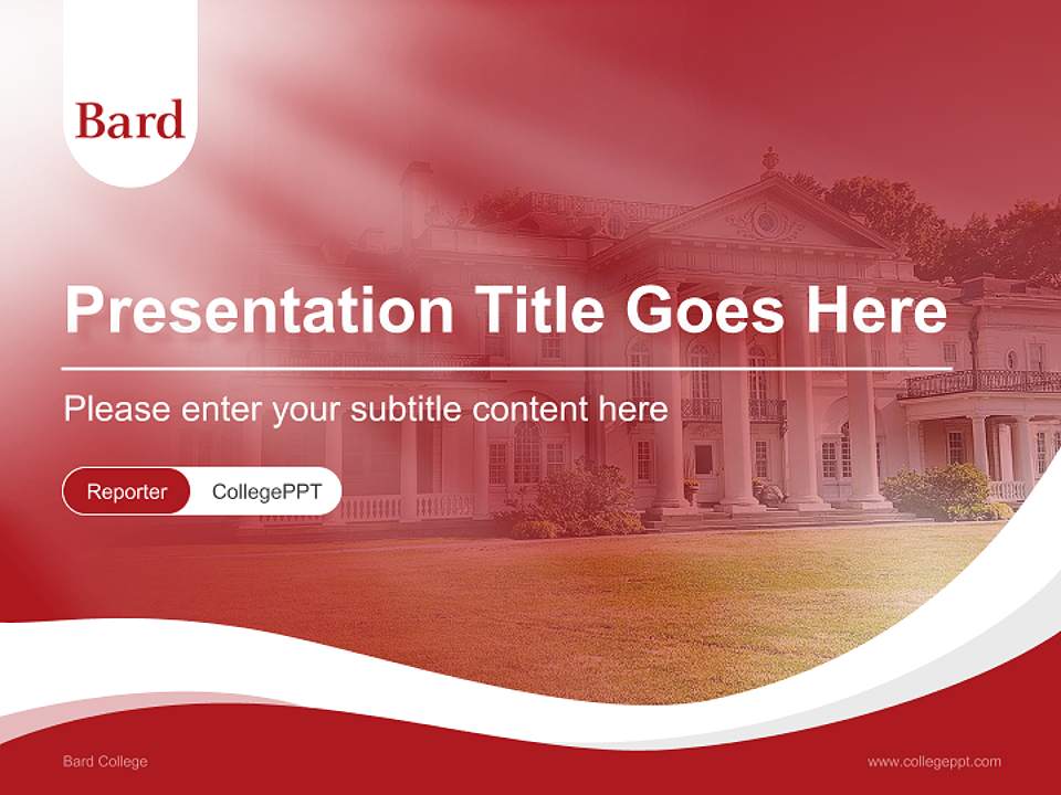 Bard College Lecture Sharing and Networking Event PPT Template4:3 ratio PPT effect preview image4