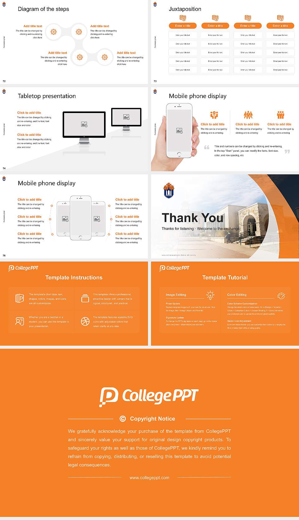 Baker University Competition/Entrepreneurship Contest PPT Template16:9 ratio PPT effect preview image9
