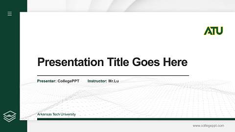 Arkansas Tech University Thesis Proposal/Graduation Defense PPT Template