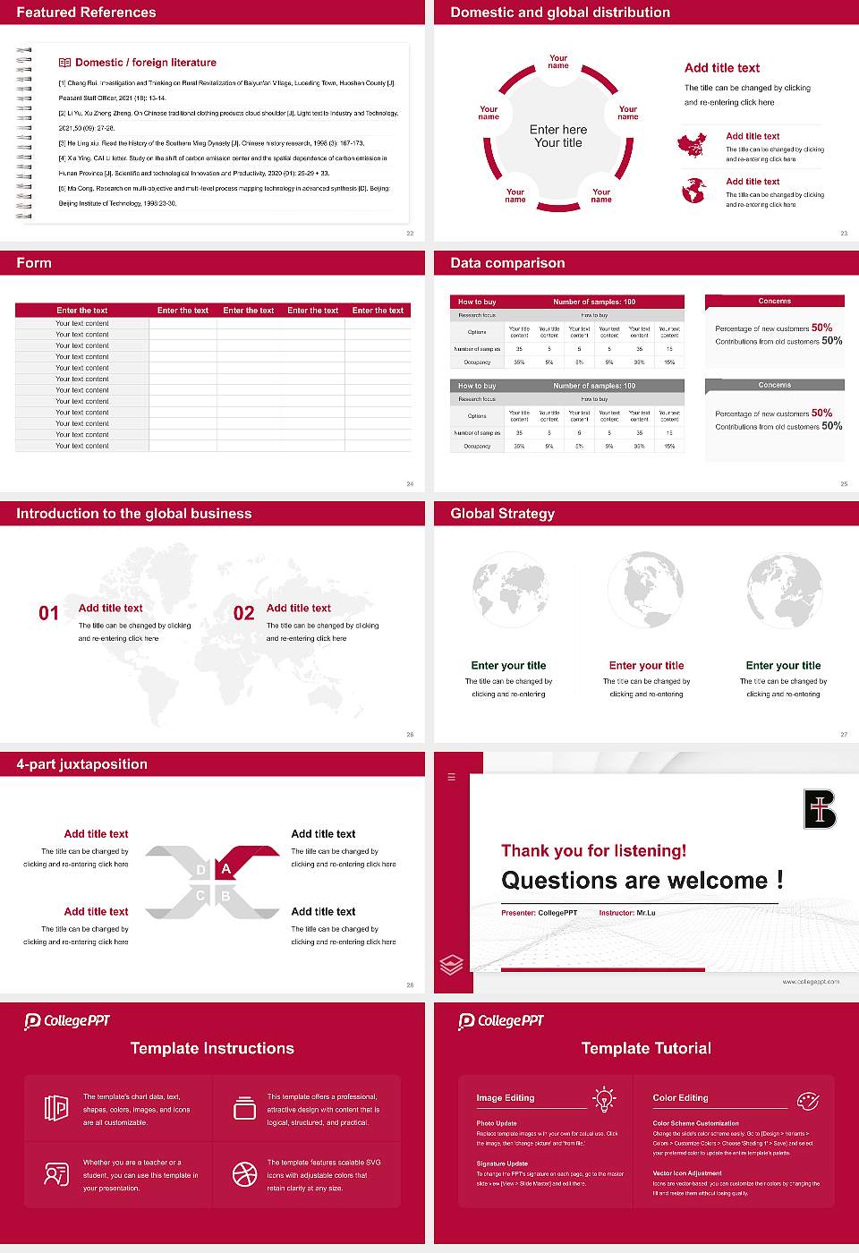 Benedictine College Thesis Proposal/Graduation Defense PPT Template16:9 ratio PPT effect preview image4