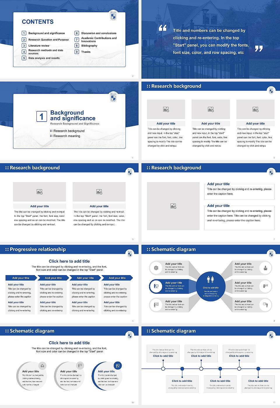 Becker College Graduation Thesis Defense PPT Template16:9 ratio PPT effect preview image2