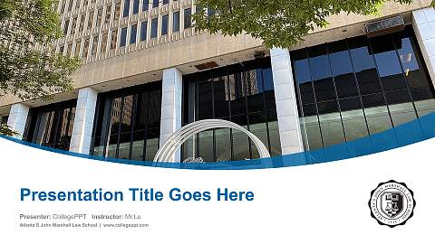 Atlanta’S John Marshall Law School Course/Courseware Creation PPT Template