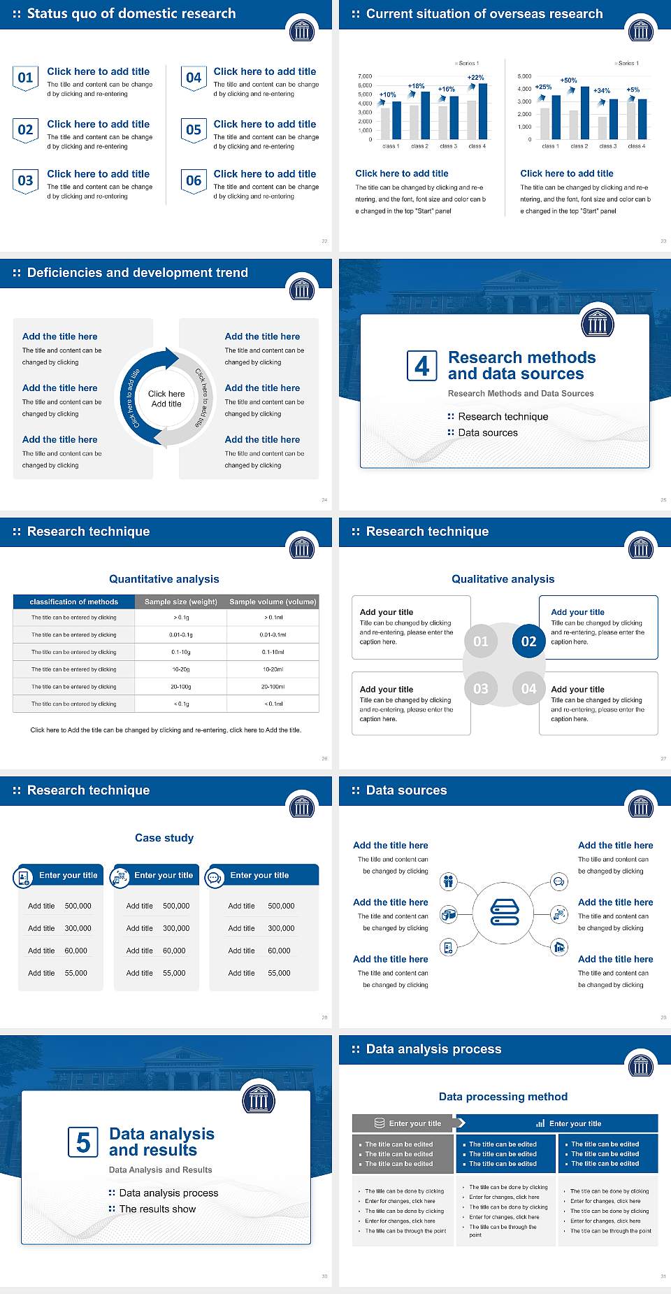 Averett University Graduation Thesis Defense PPT Template4:3 ratio PPT effect preview image4
