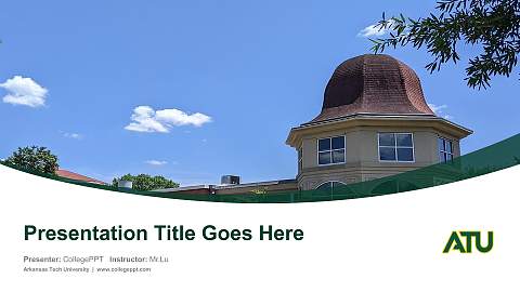 Arkansas Tech University Course/Courseware Creation PPT Template