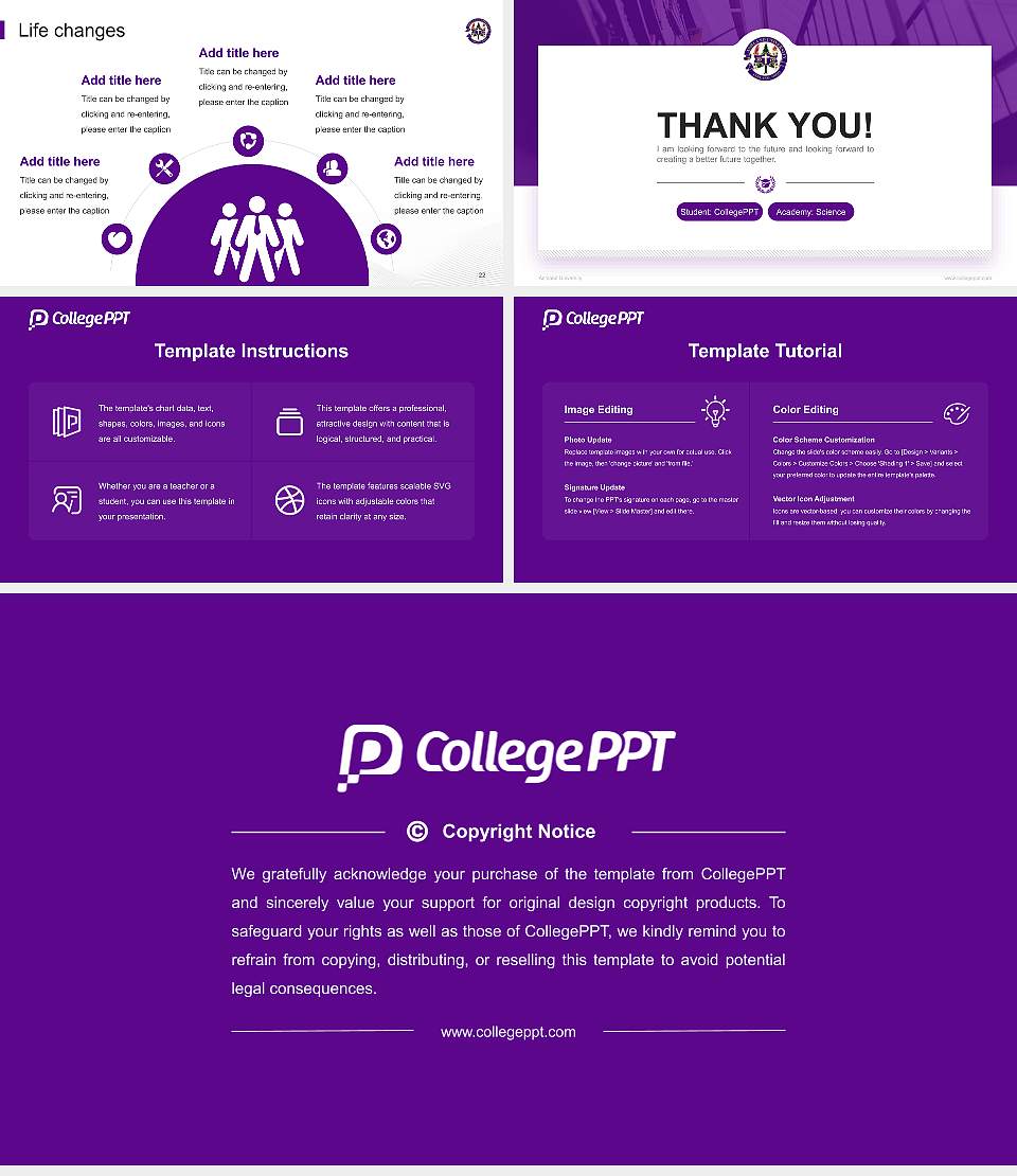 Ashland University National Scholarship Defense PPT Template16:9 ratio PPT effect preview image4