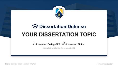 Arizona College of Nursing-Tempe Graduation Thesis Defense PPT Template