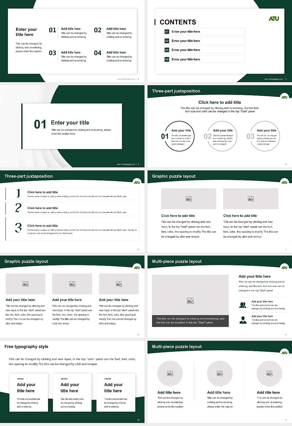 Arkansas Tech University Academic Presentation/Research Findings Report PPT Template16:9 ratio PPT effect preview image2