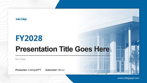 Bellin College Academic Presentation/Research Findings Report PPT Template
