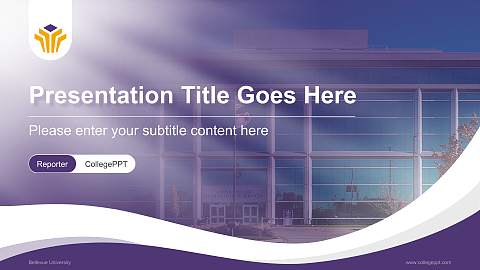 Bellevue University Lecture Sharing and Networking Event PPT Template