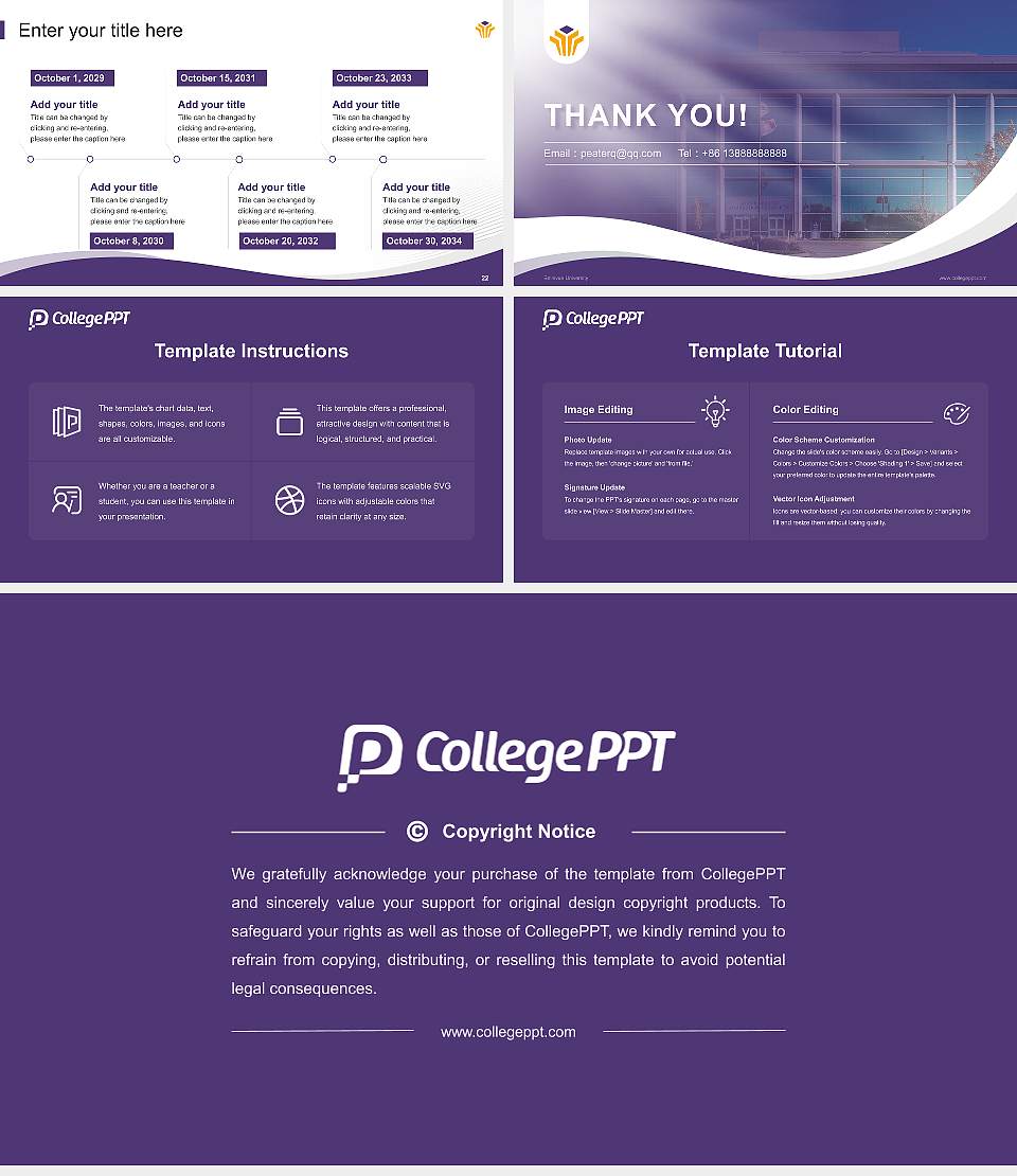 Bellevue University Lecture Sharing and Networking Event PPT Template16:9 ratio PPT effect preview image4