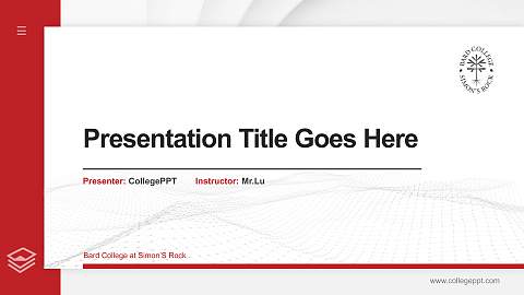 Bard College at Simon’S Rock Thesis Proposal/Graduation Defense PPT Template