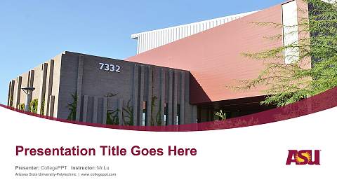 Arizona State University-Polytechnic Course/Courseware Creation PPT Template