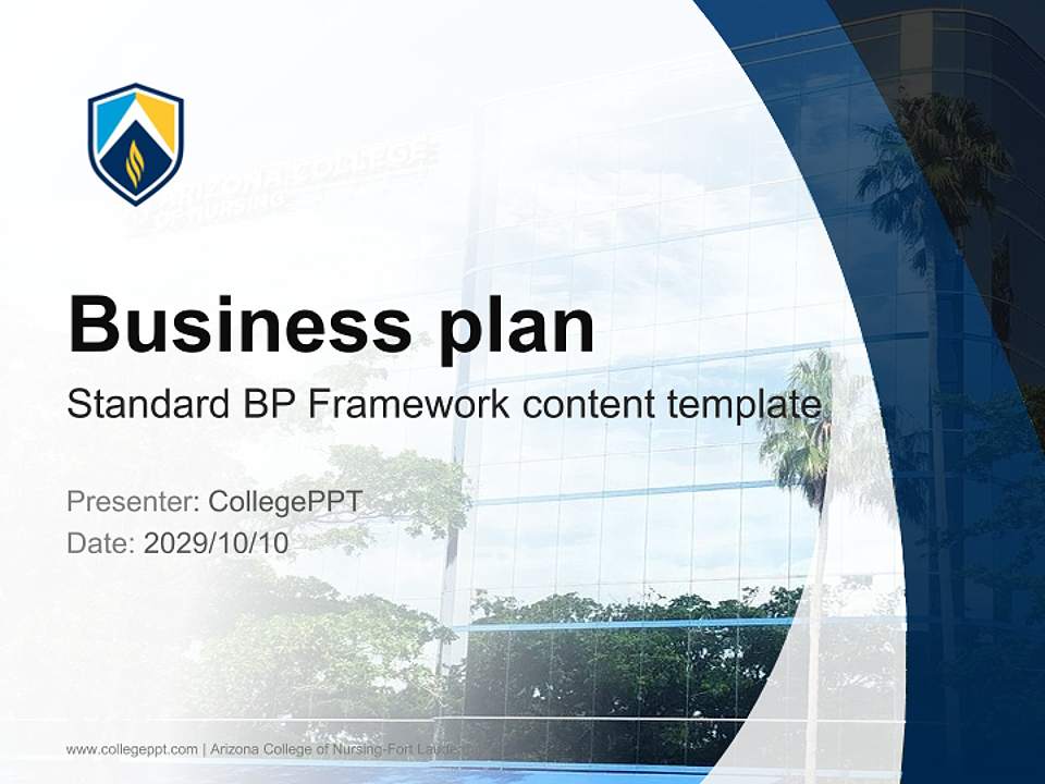 Arizona College of Nursing-Fort Lauderdale Competition/Entrepreneurship Contest PPT Template4:3 ratio PPT effect preview image9