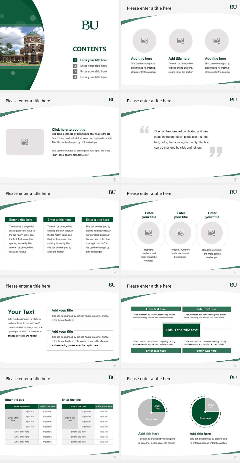 Belhaven University Course/Courseware Creation PPT Template4:3 ratio PPT effect preview image2