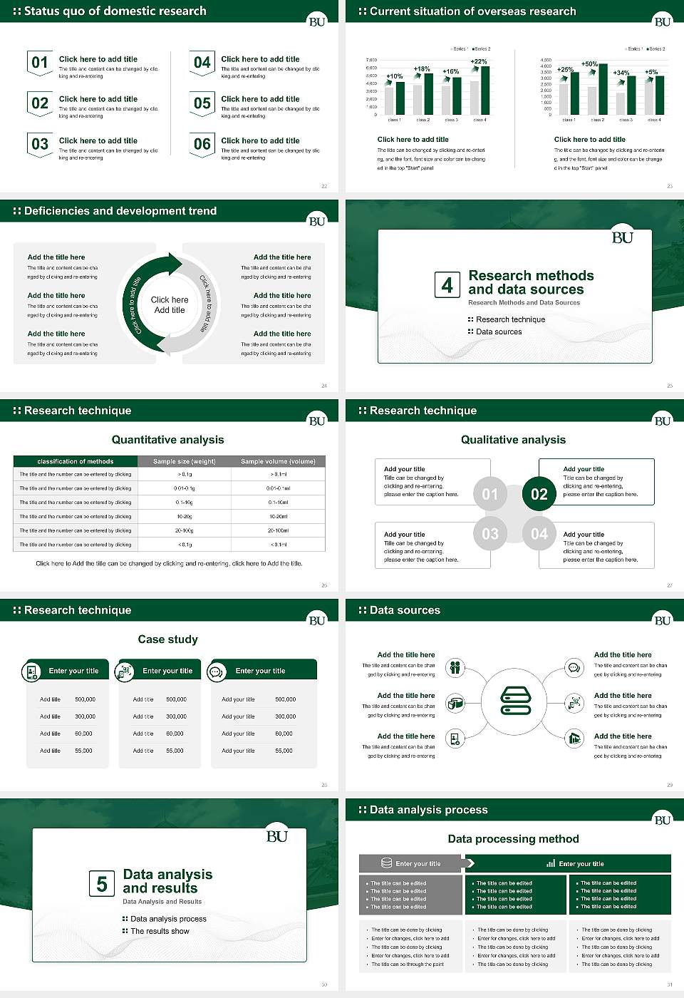 Belhaven University Graduation Thesis Defense PPT Template16:9 ratio PPT effect preview image4