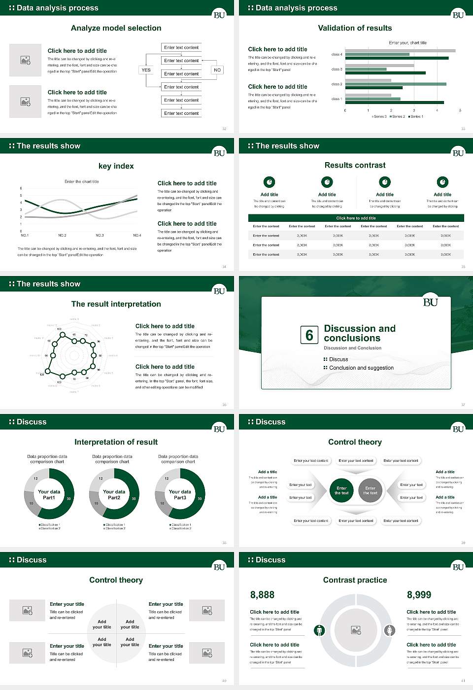 Belhaven University Graduation Thesis Defense PPT Template16:9 ratio PPT effect preview image5