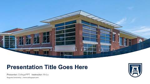 Augusta University Course/Courseware Creation PPT Template