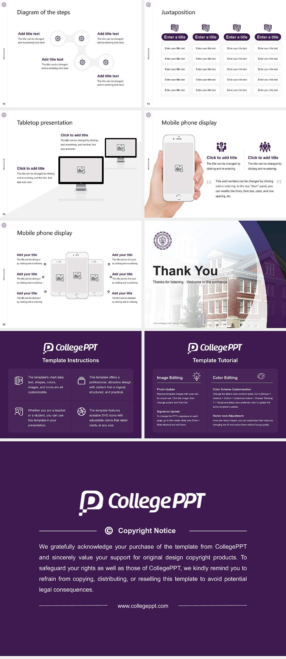 Asbury University Competition/Entrepreneurship Contest PPT Template4:3 ratio PPT effect preview image9