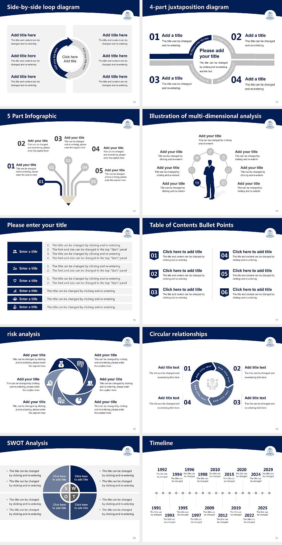 Belmont University Academic Presentation/Research Findings Report PPT Template4:3 ratio PPT effect preview image3